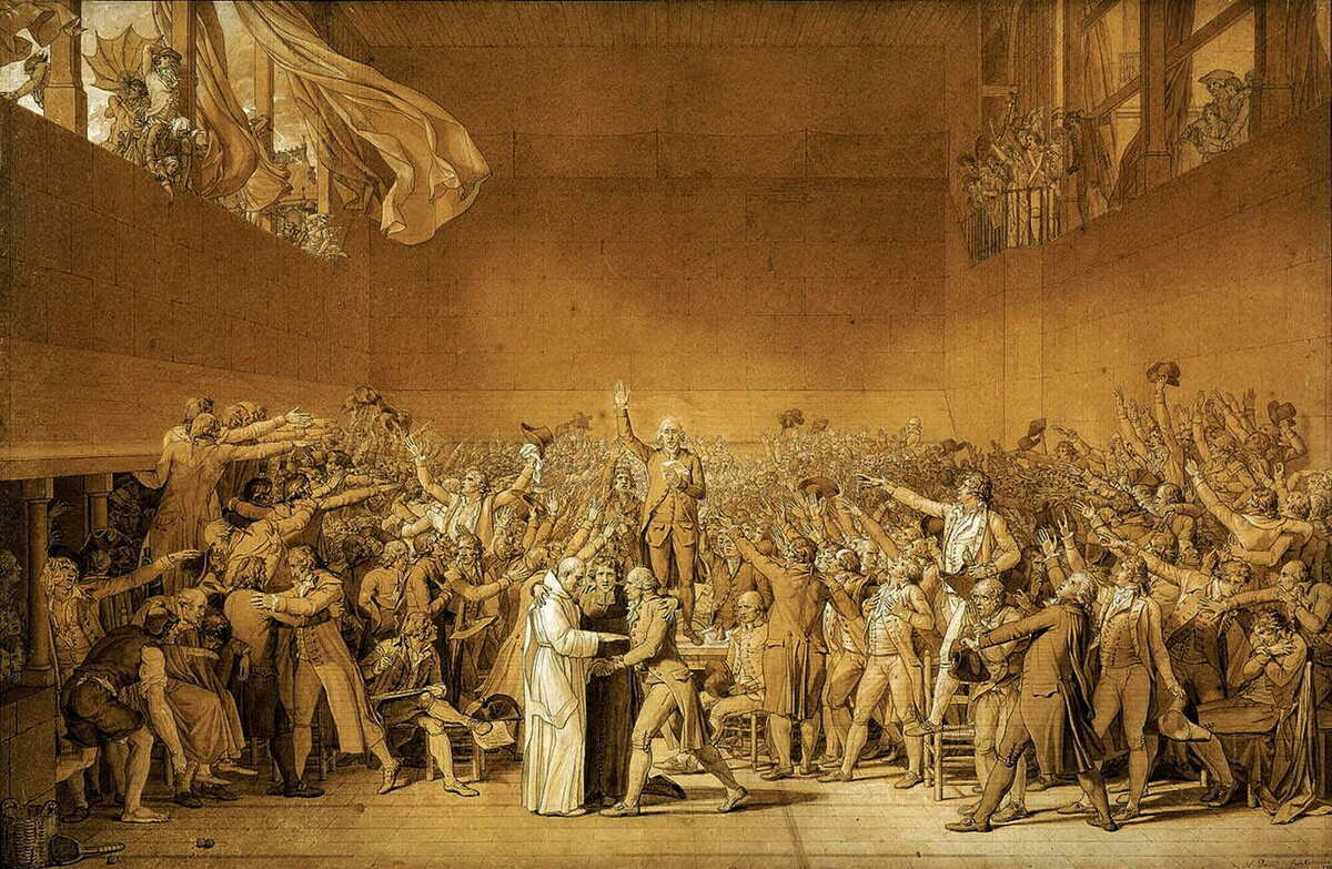 The Tennis Court Oath painting